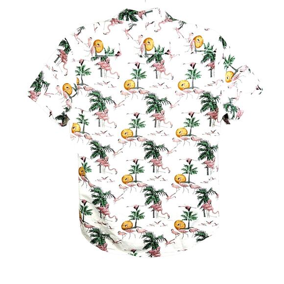 Denim & Flower Flamingo Mens Shirt S - Picture 2 of 4